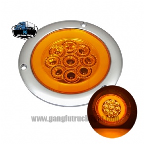 Luces traseras LED ámbar, rojas y blancas de 4 pulgadas para camión