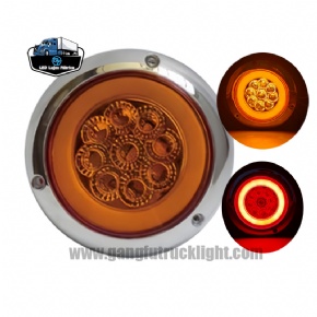 Luces traseras LED para camión con bisel cromado