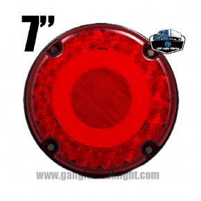 Luz trasera LED redonda para camión de 7 pulgadas