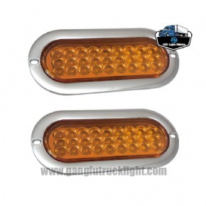 Luz trasera ovalada para camión de 27 LED
