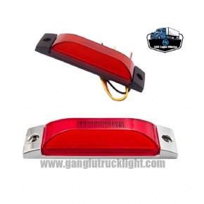 Luz de posición lateral LED roja para camión