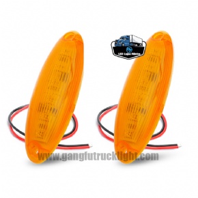 Luces laterales LED para camiones de color ámbar, blanco y rojo