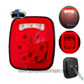 Luces traseras LED rojas para camiones
